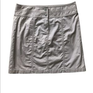 Light Grey Casual LOFT Knee Length Skirt